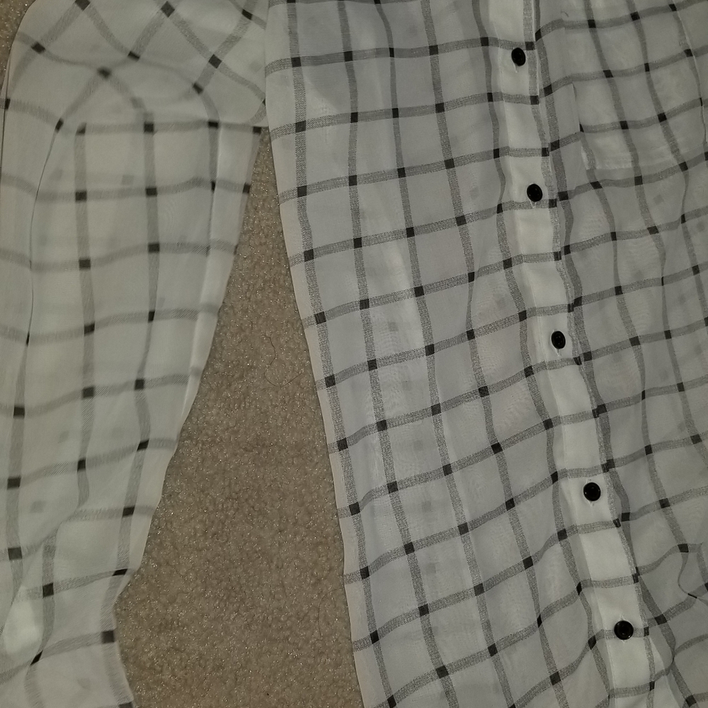 black & white plaid